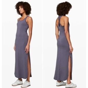 Lululemon Restore and Revitalized Maxi Dress in Moonwalk Racerback Tank Size 6